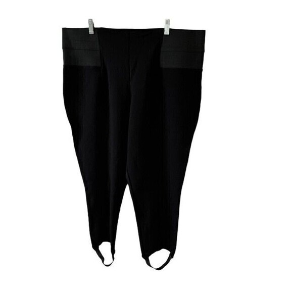 Eloquii Black Miracle Flawless Stirrup Leggings Size 22 - Picture 3 of 8